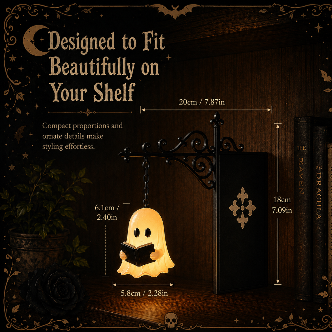 Hanging Ghost Bookshelf Lamp